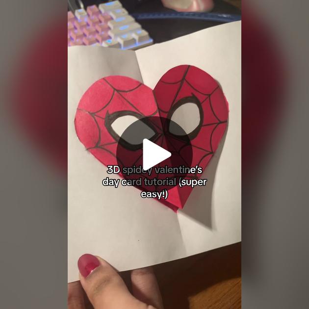 Spiderman Valentine's Day Card Tutorial | Easy Crafts for MJ and Spidey | TikTok spiderman-valentine-s-day-card-tutorial-easy-crafts-for-mj-and-spidey-tiktok